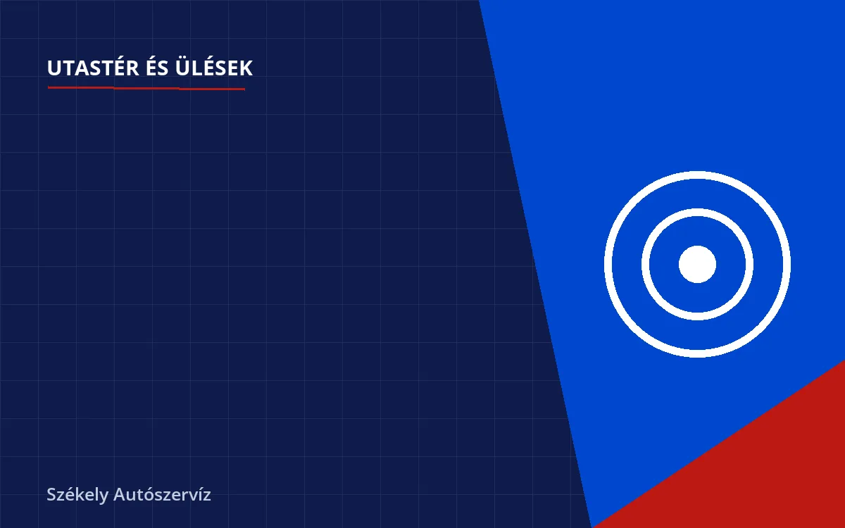 utastér- és ülésjavítás folyamata - Biztonságiöv-visszahúzó rugó csere